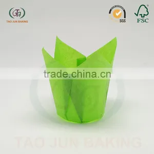 Grease Proof Paper Cake Baking Cups Cupcake Liners Flower Shape Pretty Muffin Cups thumbnail-3