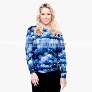 Galaxy Hot Blueberry High Quality 3d Digital Print Fullprint Crewneck Sweatshirt Spring Autumn Unisex Custom Oversized Pullover thumbnail-3