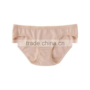 Best Selling Comfortable Women Cotton Plain Dyed Bikini Underwear thumbnail-3