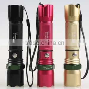 Clearance Sale Golden Mini Torch J4 Rechargeable Waterproof LED Flashlights thumbnail-1