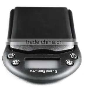 2016 Good Quality Digital Pocket Scale Black Hot Sale Pocket Scale 500g 0.1g Portable Scale thumbnail-1