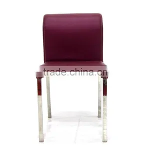 Stainless Steel Legs Low Back Dining Room Chair for Sale thumbnail-6