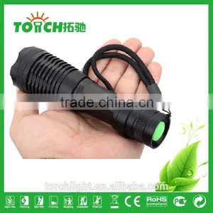 Mini Handy Portable Outdoor Zoomable Adjustable Focues LED Flashlight CRE E 3 Mod Torch Light Lamp thumbnail-1