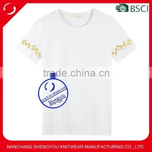 Wholesale Fashion Embroidered Design Men t Shirt thumbnail-1