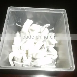 Supply White Circle Nail Cable Clamps 9mm Packaging as Customer Requested thumbnail-4