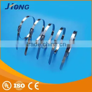 8inch 7.9*200mm Top Quality Ball-Lock Metal Cable Tie For Power Industry thumbnail-3