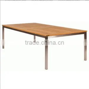 Aluminium Table, Outdoor Table, Extension Table, Wooden Round Table, Garden Furniture thumbnail-1