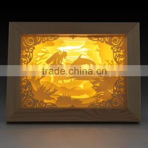 Led 10inch Ghost Shadow Frame Light Led Gift 10inch Led Digital Photo Frame Light thumbnail-1