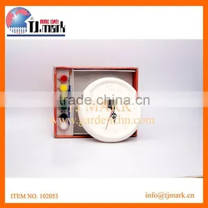 BLANK CLOCK WITH 4 COLOR DIY PAINTING thumbnail-1