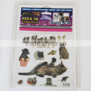 Decor 3D Animal Design Clear Epoxy Sticker/custom Epoxy Sticker thumbnail-1
