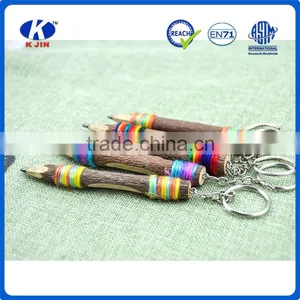 Wholesale 3.5 Inch Branch Artwork Wood Colored Pencils Roll With Ribbon as Students Gift thumbnail-6