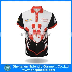Custom Chinese Clothing Manufacturers Bowling Polo Shirts Customized Logo thumbnail-1