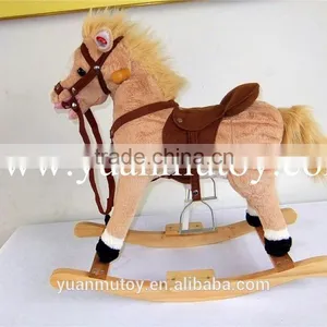 2016 Horse Baby Kids Toy / Valentine Chrisha Playful Plush Rocking Horse thumbnail-2