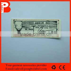 Directly Factory Professional Custom Polyester Satin Garment Care Label in Roll thumbnail-1
