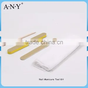 ANY 4PCS Salon Cheap Disposable Nail Manicure Kit Nail File Napkin Nail Care Tool thumbnail-1