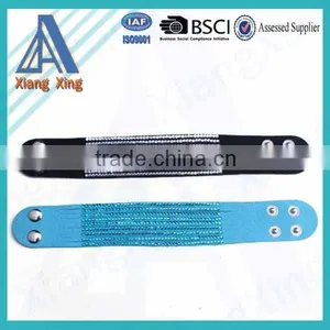Single Wrap Rhinestone Custom Braided Leather Bracelets thumbnail-1