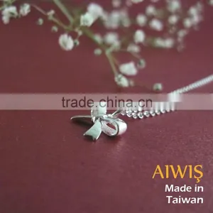 New Trend Creative Manual 925 Sterling Silver Bow Necklice Jewelry thumbnail-6