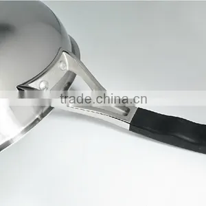 High Quality 3 Layers Stainless Steel Chinese No- Stick Der Wok/frying Pan thumbnail-3