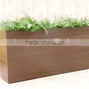FRSTECH Composite Wood Large Size Plastic Flower Pot WPC Flower Pot Quality Choice thumbnail-1