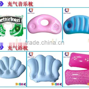 New Soft Cheap Folding Inflatable Travel Pillow With Speaker thumbnail-6