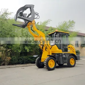 Euro ce Mini Wheel Loader With Wood Grapple thumbnail-2