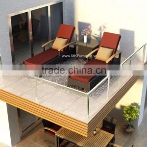 Resin Rattan Design Outdoor Sun Lounger - Patio Sunbed Furniture - Outdoor Furniture - Patio Outdoor Furniture thumbnail-1