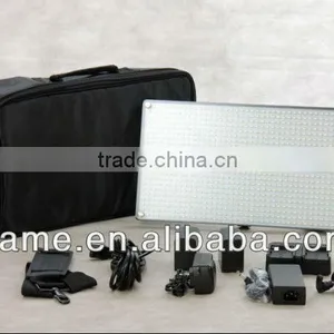 Batteries+Bi-Color 876 LED Video Light Panel Studio Film Lighting thumbnail-1