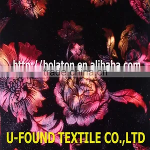 95% POLYESTER 5% SPANDEX NEW KOREA KS 3D COLOUR EMBOSS VELVET ,POLYESTER STRECH VELVET FABRIC MADE IN CHINA thumbnail-1