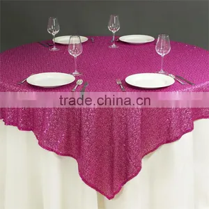 3MM Sequin Fabric Square Table Overlay thumbnail-4