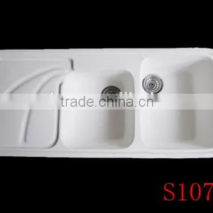 Modified Acrylic Material Kitchen Sink, Resin Stone Kitchen Sink,solid Surface Double Bowl Kitchen Sink thumbnail-5