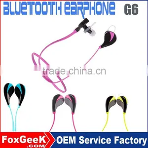 Sport Earphone G6 Promotion Best Colorful Wireless Chinese Bluetooth Headset China Manufacturer thumbnail-1