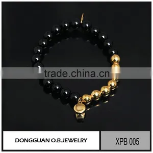 Fashion Skull Charm Bracelet/Fashion Adjustable Pearl Jewelry Bracelet thumbnail-2