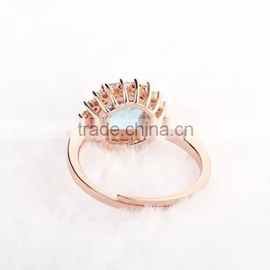 Women Gemstone Rings in Silver 925 Wholesale Silver Jewelry SRO040R thumbnail-2