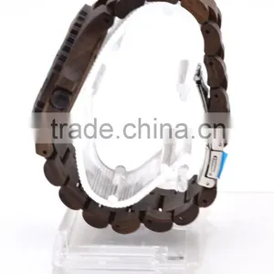 Hot Selling Japan Movement Quartz Wood Watch thumbnail-5
