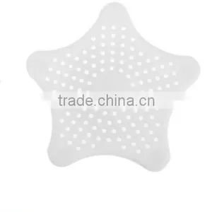 Star Shape Hair Catcher Rubber Bath Sink Strainer Shower Drain Cover / Floor Drain Sewer Floor Filter Trap thumbnail-1