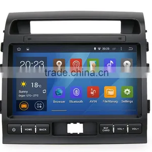 Quad Core Pure Android 4.4.4 Car GPS for Toyota Land Cruiser 200 With Capacitive Screen 1.6G CPU 1G RAM Radio Audio Player thumbnail-1