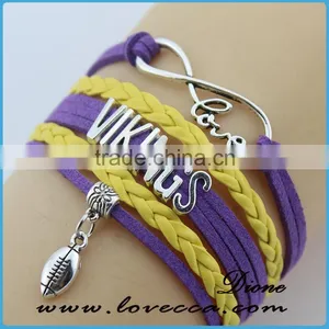 Colorful Wholesale Leather Rope Personalized Womens Leather Bracelets thumbnail-3