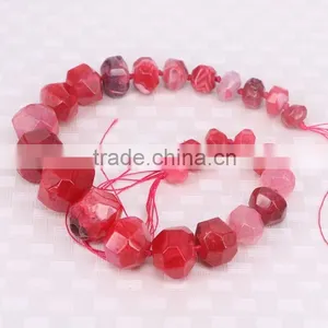 Fashion Agate Stone Beads Multi Color Agate Faceted Beads for Bracelet Necklace Jewelry Making thumbnail-2