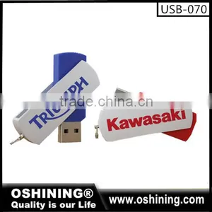 Promotion Plastic Mini 2.0 Stock Usb Swivel Stick Custom Logo Usb Flash Drive 8gb (USB-070) thumbnail-3