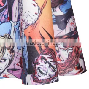 OEM 2015 Women Skirt 3D Blood Human Printing Puff Skirt N15-1 thumbnail-3