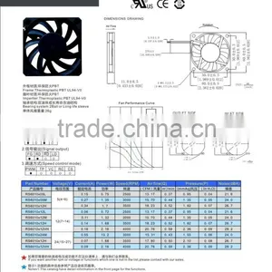 RUNDA Cooling Fan DC 5V for Home Appliance 60*60*10mm thumbnail-2