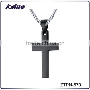 High Quality Fashion Cross Pendant Stainless Steel Necklace thumbnail-1