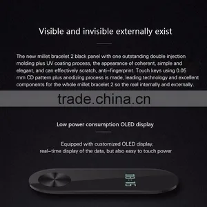 In Stock !! Original Xiaomi Mi Band 2 Wristband Bracelet OLED Display Touchpad Smart Heart Rate Monitor MiBand 2 Fitness Tracker thumbnail-6