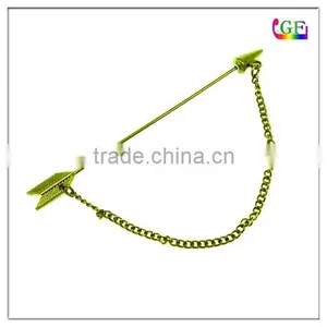 Anqutie Gold Arrow Tie Pin thumbnail-1