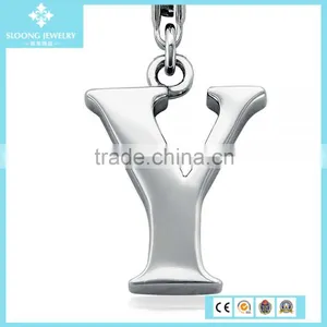 High Quality Silver Jewelry Letter X Charm Pendant in Sterling Silver thumbnail-4