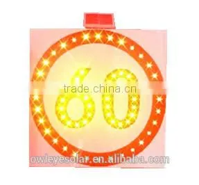 Solar Led Road Safety Flashing Light / Solar Super Bright Led Furious Traffic Signal Sign /remarkable thumbnail-4