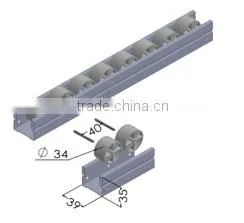 JY-2046A| Iron Slide Rail With Scratch-resistant Wheels of Polypropylene Material thumbnail-2