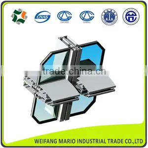 China Top Grade Aluminum Extrusion Curtain Wall Profile thumbnail-1