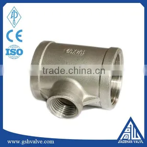 NPT Thread Galvanized Malleable Iron Reducing Tee thumbnail-1