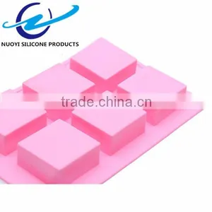 6 Cavities Square Shape Hand Made Soap Mold thumbnail-3